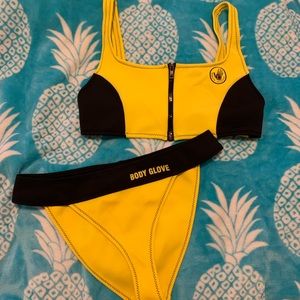 Body Glove Zip front bikini set
